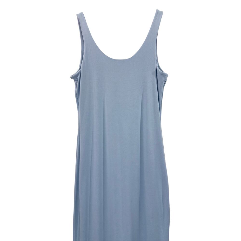 NWT Bumpsuit The Elle Maternity Midi Dress Powder Blue Size L Bodycon Stretch - Picture 6 of 9